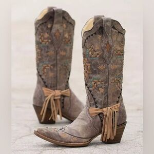Corral Brown and Tan Western Boots